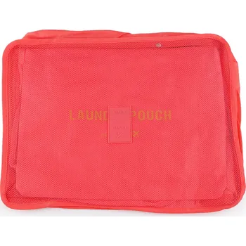 Příslušenství k zavazadlu Sada cestovních organizérů do kufru 6 ks, střední, 5 lososová