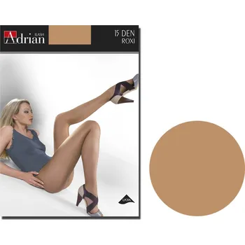 Dámské punčochy Hladké Punčocháče Adrian ROXI 15den hnědé opálové velikost 2