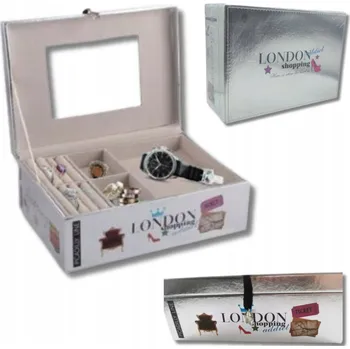 Úložný box Šperkovnice Organizér Krabička Úložný Prostor Zrcátko Kufřík