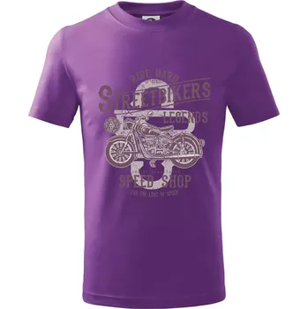 Street Bikers - Tričko dětské bavlněné - 122 cm/6 let ( Fialová )