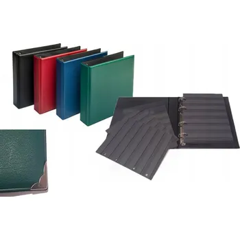 Fotoalbum ALBUM KLASÉR NA ZNÁMKY A5, 16 STRAN, DE LUXE, KOVOVÉ ROHY, ČERNÝ