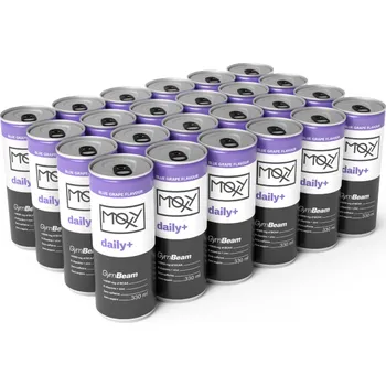Iontový nápoj MOXY daily+ 330 ml - GymBeam Příchuť: modré hrozny, Balení (ml): 24 x 330 ml