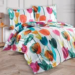 Saténové povlečení Tulipi Velikost: 160x200 + 2x 70x80 cm