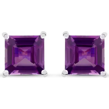 Náušnice Náušnice Prana s ametystem 0,4 cm fialové