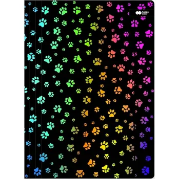 Kartonová kreslicí složka/desky s gumou A4 24x31cm - kočičí tlapky, mňau Happy Color