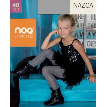 Dětská móda Knittex dětské punčocháče šedé polyamidové, velikost 128