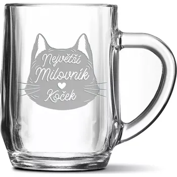 Sklenice Sablio Půllitr Největší milovník koček: 0,5