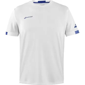 Pánské tričko TRIČKO BABOLAT PLAY CREW NECK TEE BOY WHITE/WHITE 164