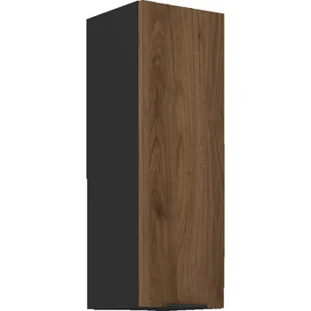 Kuchyňská linka Nábytek PEGAS s.r.o. Horní skřínka MONZA - 30 G-90 1F, Černá mat/Ořech