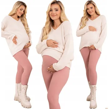 Dámské legíny Formommy těhotenské legíny dlouhé bavlna růžové velikost XXL