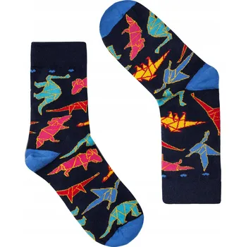 Pánské ponožky Veselé barevné ponožky, DINOSAUŘI 36-41