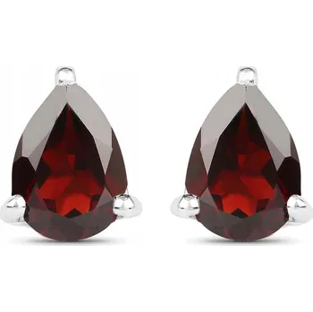 Náušnice Náušnice Prana ze stříbra s granáty 0,8 cm