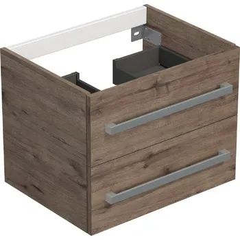 Koupelnový nábytek Naturel Koupelnová skříňka bez umyvadla Naturel Cube 60x53x40 cm dub Wellington mat CUBE260ZDWBU CUBE260ZDWBU