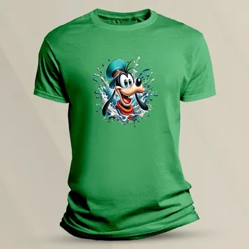 Bavlněné dětské tričko Goofy velikost 152 (12-13 let) Zelená