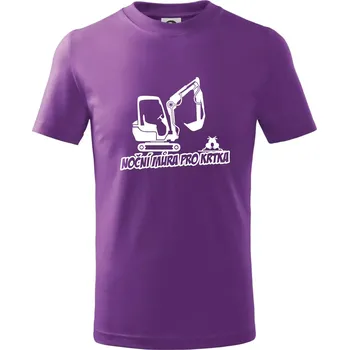 Noční můra pro krtka - Tričko dětské bavlněné - 146 cm/10 let ( Fialová )
