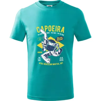 Capoeira Afro-brazil art - Tričko dětské bavlněné - 98 cm / 2 roky ( Emerald )