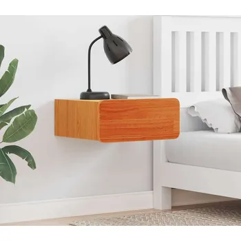 Noční stolek vidaXL Noční stolek se zásuvkou 2 pcs Voskově hnědá 39 x 34 x 16,5 cm [873504]