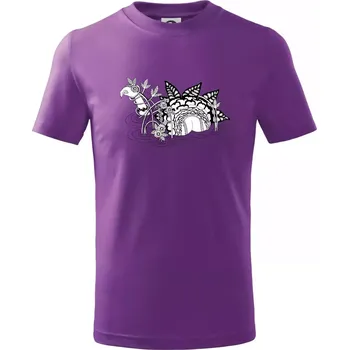 Loch ass (Pecka design) - Tričko dětské bavlněné - 104-110cm / 3-4 roky ( Fialová )