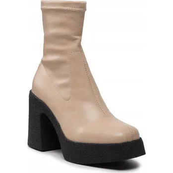 Dámská zimní obuv DeeZee Kotníkové Boty ZAL96063T-3 Béžová