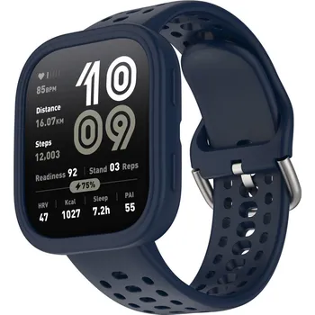 Ostatní příslušenství k chytrým hodinkám VSECHNONAMOBIL 111865 VSECHNONAMOBIL COVER SET Řemínek + obal na hodinky Amazfit Bip 6 tmavě modrý