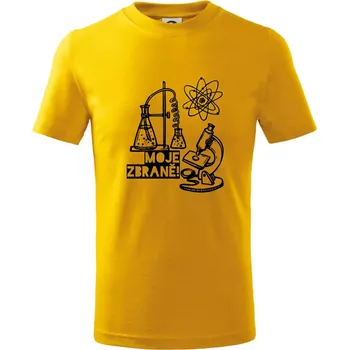 Moje zbraně - chemie - Tričko dětské bavlněné - 98 cm / 2 roky ( Žlutá )