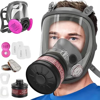 Pleťová maska CELOOBLIČEJOVÁ MASKA S DVOJITÝM TĚSNĚNÍM PRO CHEMII A BARVY