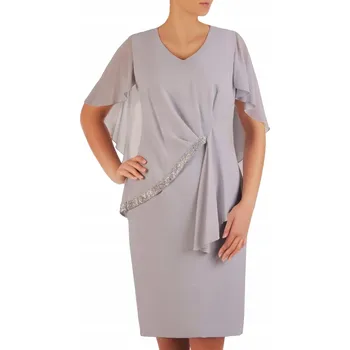 Dámské šaty Klasické midi koktejlové šaty Carla Moreno velikost 46