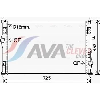 Chladič motoru Chladič, chlazení motoru AVA PE2412