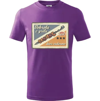 Dobrota z grilu - Tričko dětské bavlněné - 98 cm / 2 roky ( Fialová )