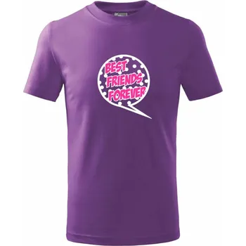 Best friends bublina - Tričko dětské bavlněné - 146 cm/10 let ( Fialová )