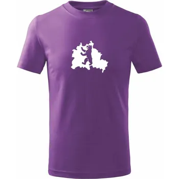 Berlín Erb - Tričko dětské bavlněné - 158 cm/12 let ( Fialová )