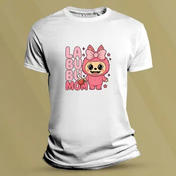 Chlapecké tričko Dětské tričko s potiskem Labubu Mom Bílá velikost 152 (12-13 let)