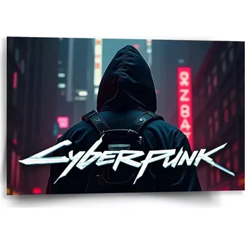 Obraz Sablio Obraz Cyberpunk 2077 Pohled do města - 60x40 cm