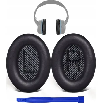 Náušníky pro sluchátka IronPads kožené černé 2 ks pro BOSE QC35