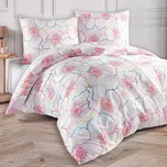 Saténové povlečení Bloom Velikost: 160x200 + 2x 70x80 cm