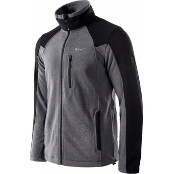 Pánská mikina Fleecová Mikina Pánská HI-TEC MONAR Mikina Fleecová Silná rozepínací XL