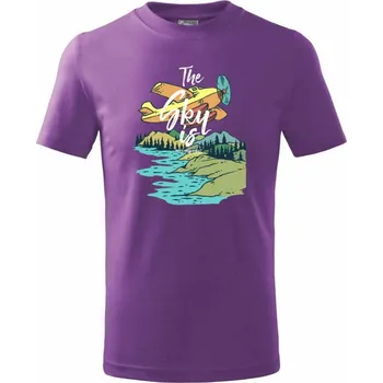 Alaska - Tričko dětské bavlněné - 158 cm/12 let ( Fialová )