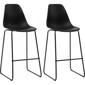 Barová židle VidaXL Barová Židle černá 112,5 cm plastová