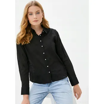 Dámská košile Pimkie dámská košile s dlouhým rukávem, puntíky, černá SRATINE, velikost 40