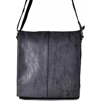 Černá TAŠKA S KLOPOU přes rameno KABELKA PŘES RAMENO Pánská Dámská Studentská BRAŠNA C5