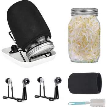 Sklenice NAKLIČOVACÍ NÁDOBA SKLENĚNÁ ZAVAŘOVACÍ SKLENICE PRO KLÍČENÍ DOMA PĚSTOVÁNÍ 1000ml 2KS SADA