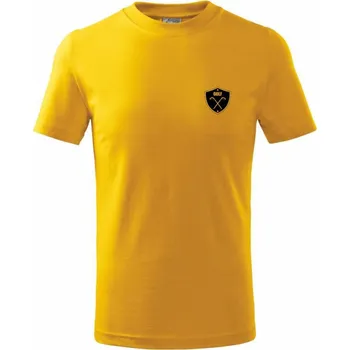 Golf emblem - Tričko dětské bavlněné - 98 cm / 2 roky ( Žlutá )