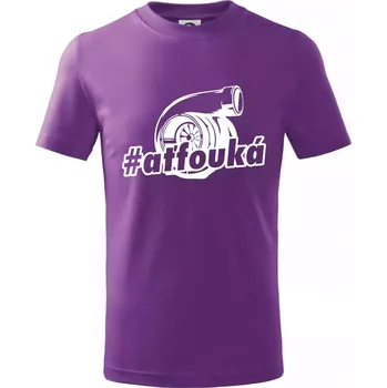 Ať fouká - Tričko dětské bavlněné - 98 cm / 2 roky ( Fialová )