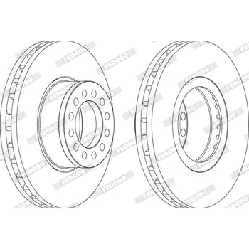 Brzdový kotouč Brzdový kotouč FERODO FCR331A