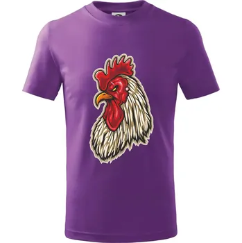Kohout naštvaný - Tričko dětské bavlněné - 98 cm / 2 roky ( Fialová )