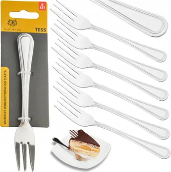 Příbor VIDLIČKY NA DORTY, ZÁKUSKY, DEZERTY SADA 6 KS NEREZOVÁ OCEL 18/0
