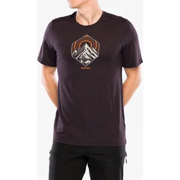 Pánské tričko Tričko s potiskem Smartwool Peak Energy Active SS Graphic Tee - mink L