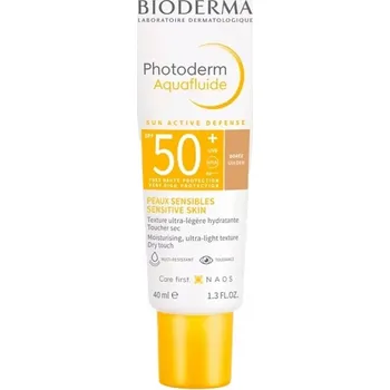 Přípravek na opalování BIODERMA PHOTODERM AQUAFLUIDE SPF50 tónovaný fluid, tmavý odstín
