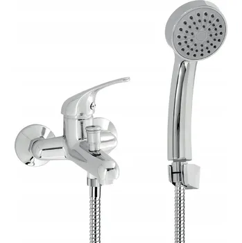 Vodovodní baterie Nástěnná vanová baterie Novaservis Titania Iris stříbrná