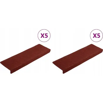 Nášlap na schod 65x21x4 cm, Nášlapy na schody , 5 ks , vínové